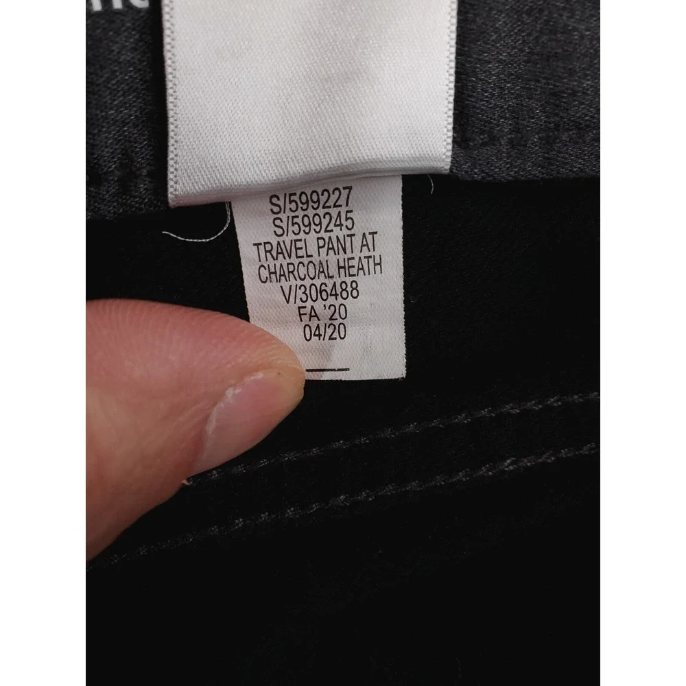Banana Republic Jeans Men 35x28* Gray Travel Pant Athletic Tapered Stretch Denim
